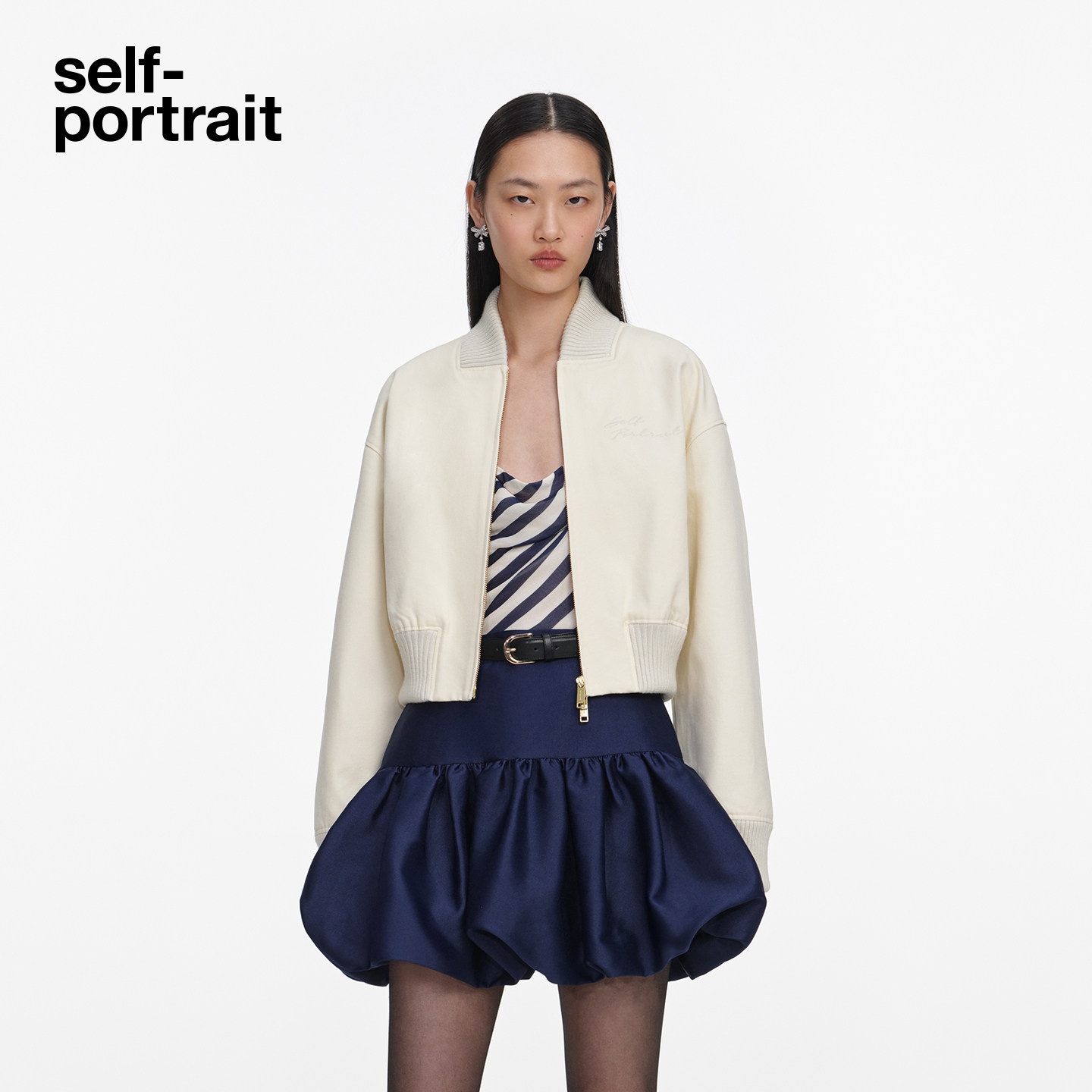 self-portrait短款飞行员夹克