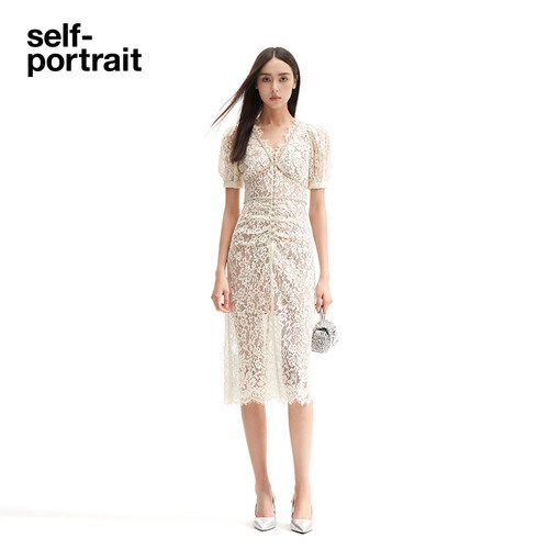 Self-Portrait精致蕾丝仙女裙