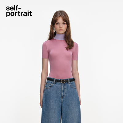 self-portrait半高领针织打底