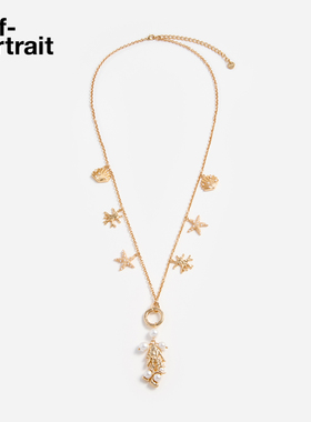 self-portrait人造珍珠长款项链