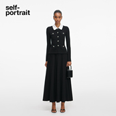 赵丽颖同款 经典 self 2026早春新款 黑针织连衣裙长裙 portrait