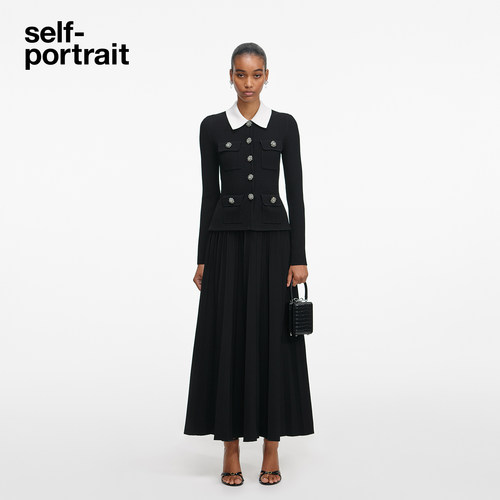 self-portrait千金风针织连衣裙