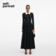 经典 黑针织连衣裙长裙 portrait 2026早春新款 赵丽颖同款 self
