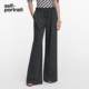 裤 self 灰混色条纹烫钻阔腿西装 2026春夏新款 子 portrait
