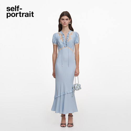 self-portrait短袖连衣裙