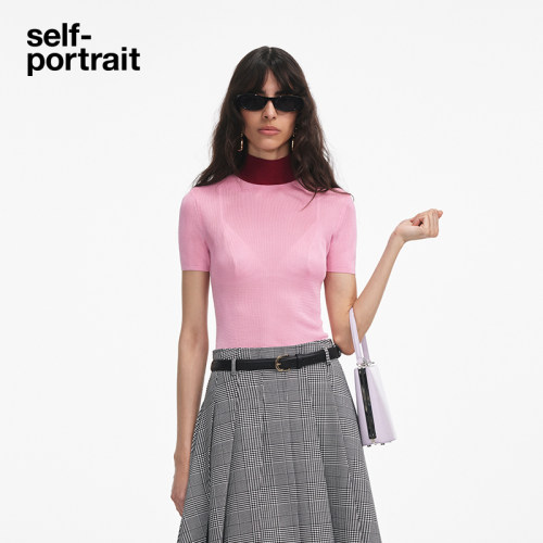 self-portrait短袖打底针织