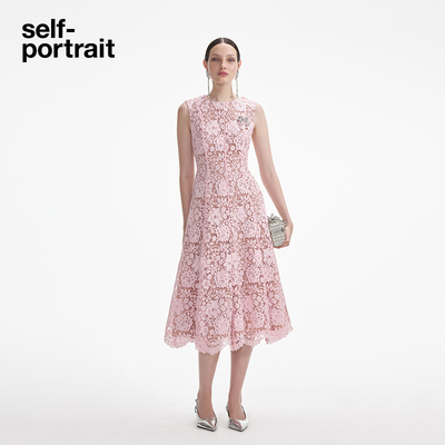 self-portrait蕾丝连衣裙