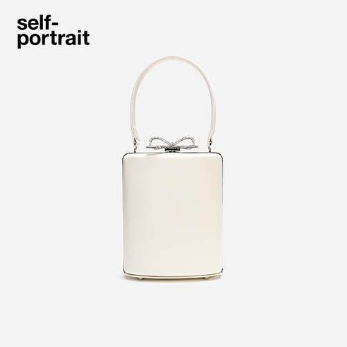 self-portrait象牙白手提包