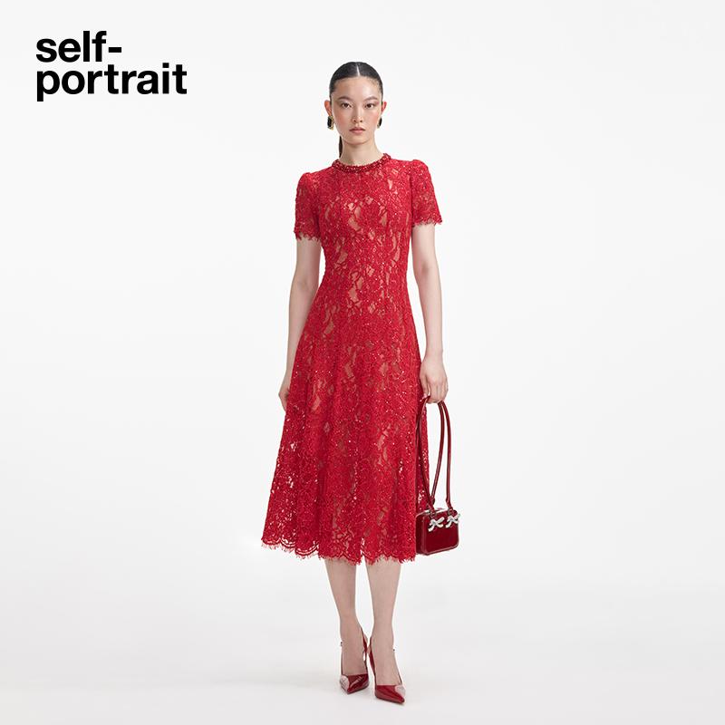 self-portrait订婚连衣裙