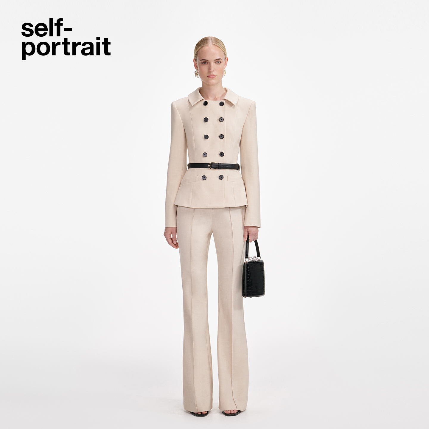 self-portrait西装可拆连体裤