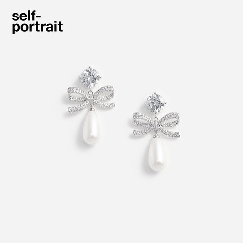 self-portrait人造珍珠耳环