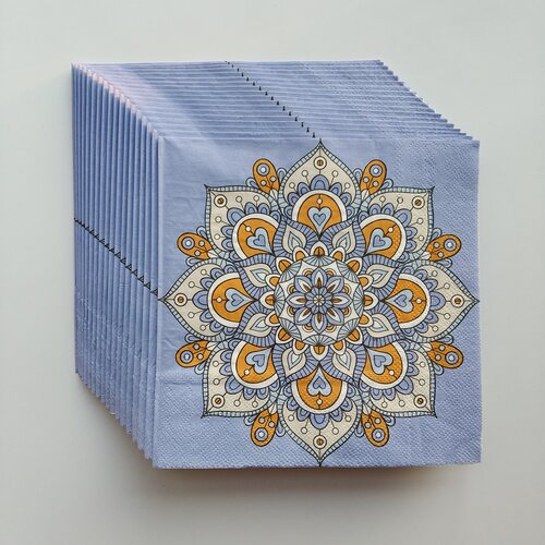 波西米亚风格彩色印花餐巾纸蝶骨巴特 BOHO Flower Party Napkins
