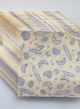 Baking Theme Paper Napkins 甜品店西餐厅烘焙主题印花餐巾纸巾