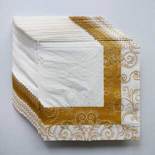 Nordic Golden Pattern Paper Napkins Party 蝶骨巴特派对餐巾纸