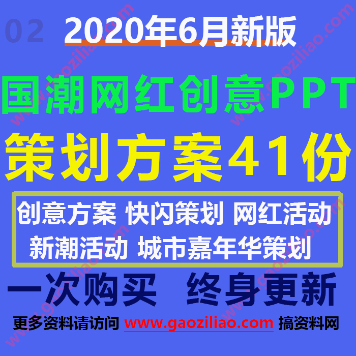 2020.06更新—网红国潮IP嘉年华活动创意策划案方案PPT文档大全