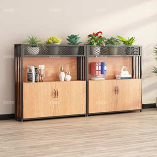 办公室隔断花架花槽铁艺屏风餐厅饭店矮隔断置物架绿植围栏储物柜