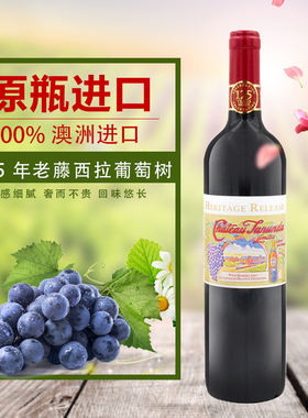 塔奴丹/腾塔堡Chateau Tanunda澳洲原瓶进口老藤西拉干红葡萄酒