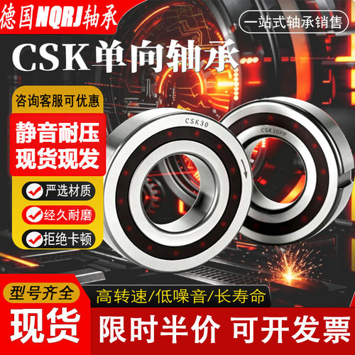 单向轴承CSK8 10 12 CSK15 CSK17 CSK20 25 30 35 40 6004 6005PP
