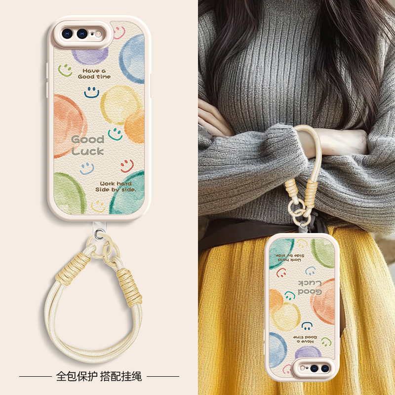 彩色泡泡适用苹果11ProMax手机壳iphoneX套7/8plus新款x/xr夏天斜挎挂绳iphone11pro可背6splus女款xsmax