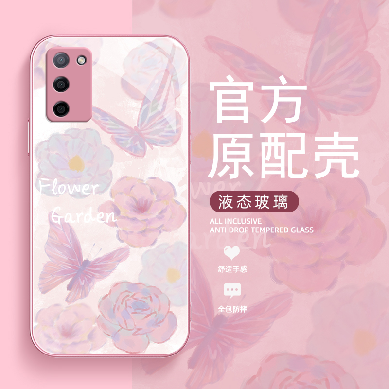 适用oppoa2pro手机壳新款a96oppo a97液态玻璃6x5/x3/a11春夏xa97/a35/a93/a95/a9x/k11牡丹蝴蝶a55男女a11-封面