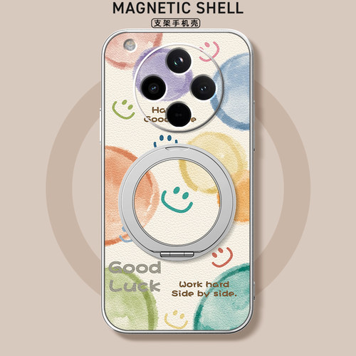 适用oppoFindx9pro手机壳findx8防摔findx7/findx6新款Findx5磁吸支架findx3女款卡通可爱小羊皮防摔泡泡笑脸