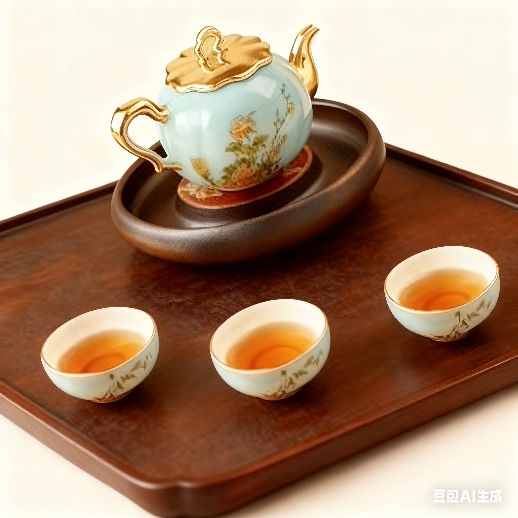 永丰源夫人瓷西湖蓝茶具套装图片
