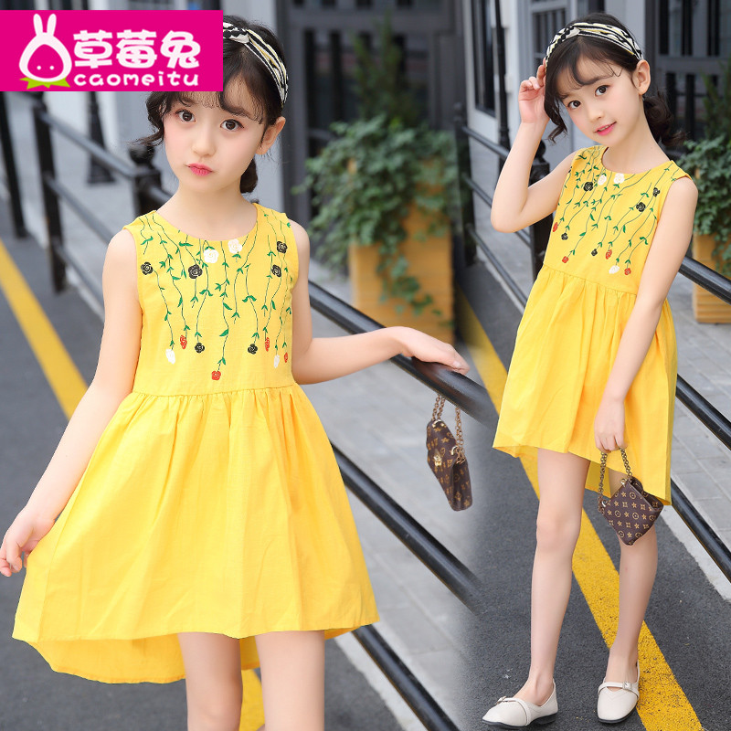 青蛙王子欧抱抱女童旗舰店嘟嘟之家夏装2018新款品牌童装连衣裙
