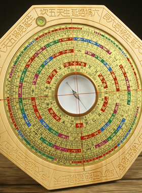 铜之心白果木风水罗盘中式