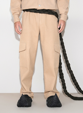 ANGEL CHEN陈安琪 原创设计 AW22 麂皮工装长裤