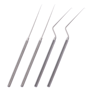 进口不锈钢耵聍钩 耳用耵聍勾 直型弯型枪型五官科器械工具叮咛勾