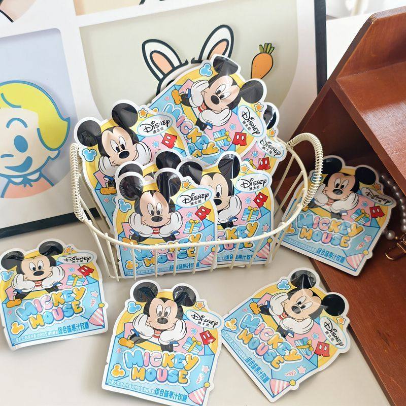 迪士尼米奇米妮异形袋果汁软糖qq糖散装零食满月周岁喜宴伴手礼