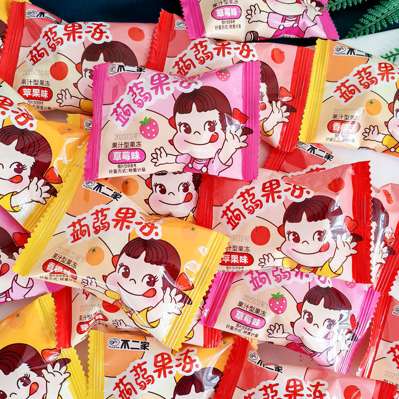 不二家散装蒟蒻果冻多口味果汁型果冻儿童生日分享零食喜宴伴手礼