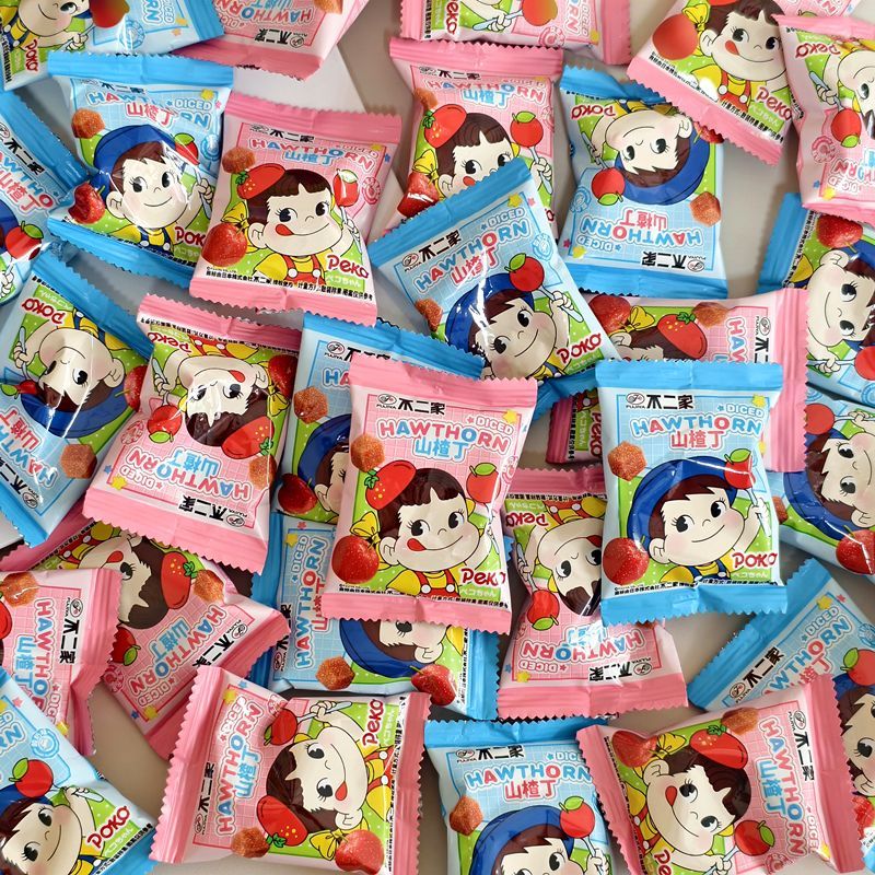 不二家山楂丁独立小包装散装山楂制品喜糖儿童节休闲开味小零食品