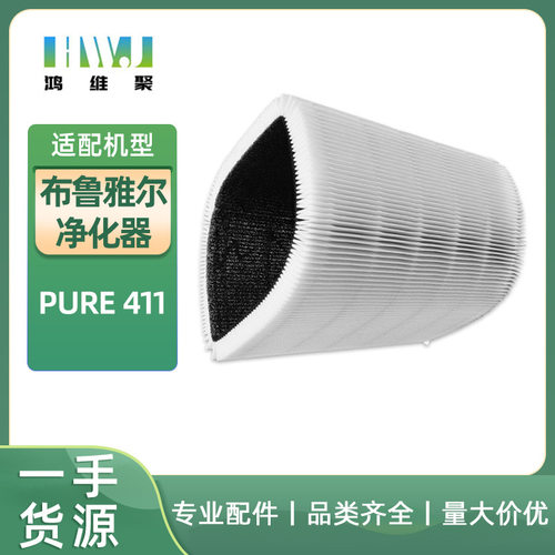 适用布鲁雅尔净化器Blueair PURE 411粒子型过滤网滤芯配件