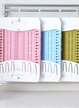 外贸 可折叠厨房沥水碗架dishrack 餐具收纳盒挂壁碗架 餐具架