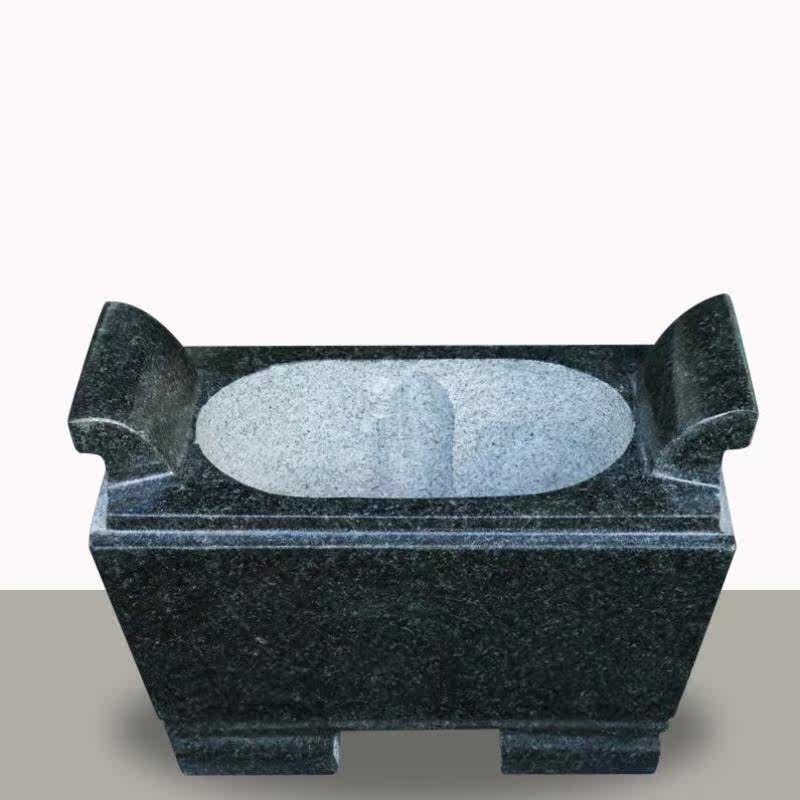 石雕长方形香炉寺庙复古寺院祠堂大香炉石头拜佛香炉祖庙香炉