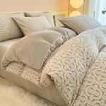 轻奢雕花A类牛奶绒四件套法莱绒被套双面加厚被罩亲肤床单床笠款4