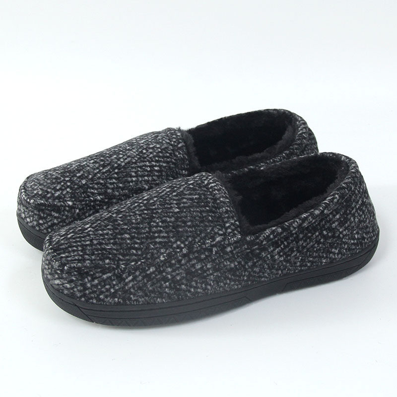 男士秋冬时尚居家室内办公布艺加厚加绒保暖棉拖鞋包跟豆豆鞋,居家布艺,居家棉拖/棉鞋,淘宝优惠券,粉丝福利购,淘宝优惠卷