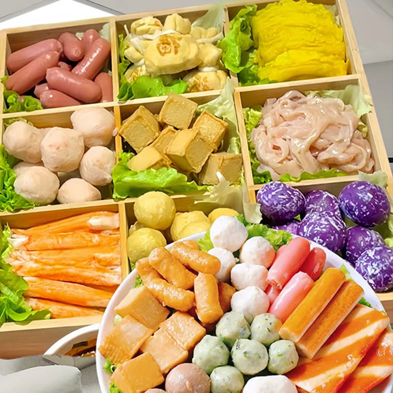 火锅丸子900g多种口味麻辣烫蟹柳牛肉丸鱼豆腐撒尿牛丸组合装食品