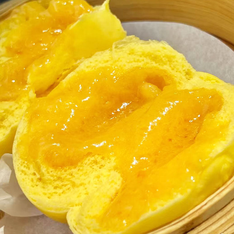 【加热即食】流沙包半成品粤式早餐糕点夹心小面包广东商用预制