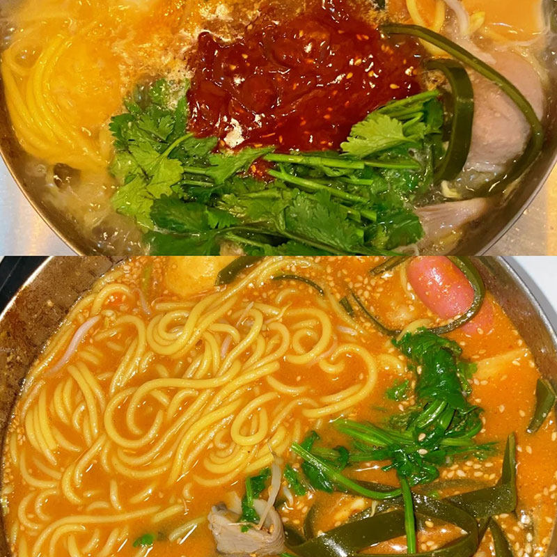 鲜黄面条粗粮代餐东北黄面条