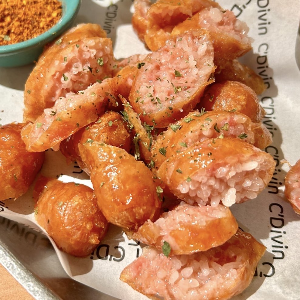 糯米肉肠家用早餐冷冻半成品空气炸锅烧烤食材休闲零食烤肠糯米肠