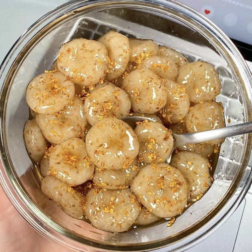 桂花阿达子汤圆元宵甜品下午茶