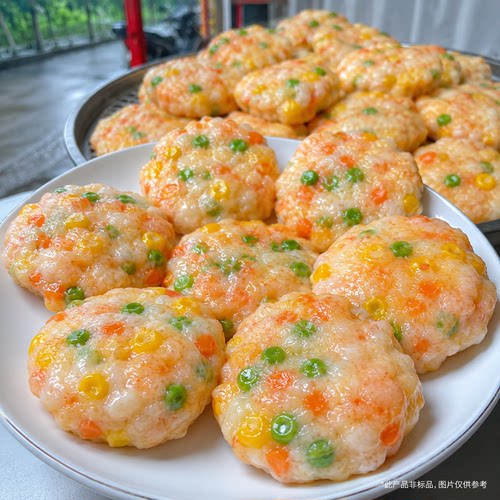 果蔬鲜虾饼鲜虾果蔬风味虾饼