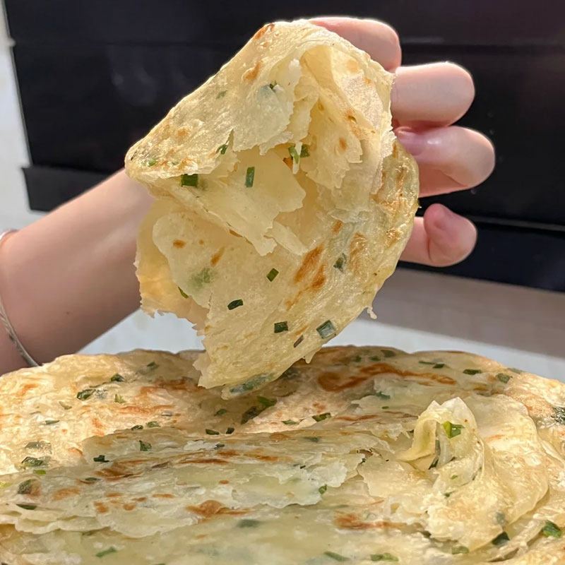 葱油饼学生早餐正宗葱花香酥速食简单美味千层饼懒人半成品速冻