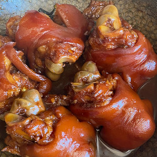 猪肘子预制菜年夜饭肉类卤味熟食真空批发小吃下酒菜卤味虎皮猪脚