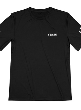 FEHER潮酷户外速干透气短袖骑行服反光T恤圆领半袖登山跑步旅行男