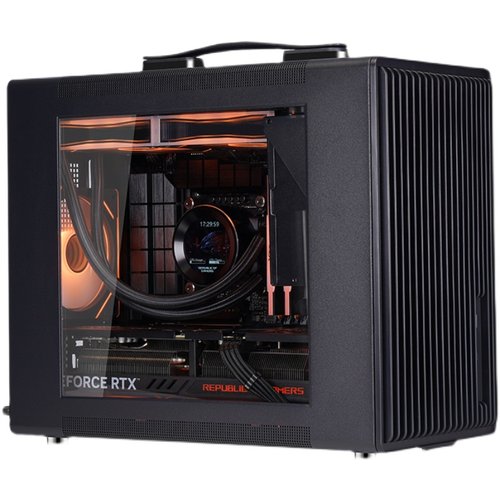 玩嘉阿尔法S1黑色MATX提手桌面电脑小机箱240冷排长显卡M-ATX主板