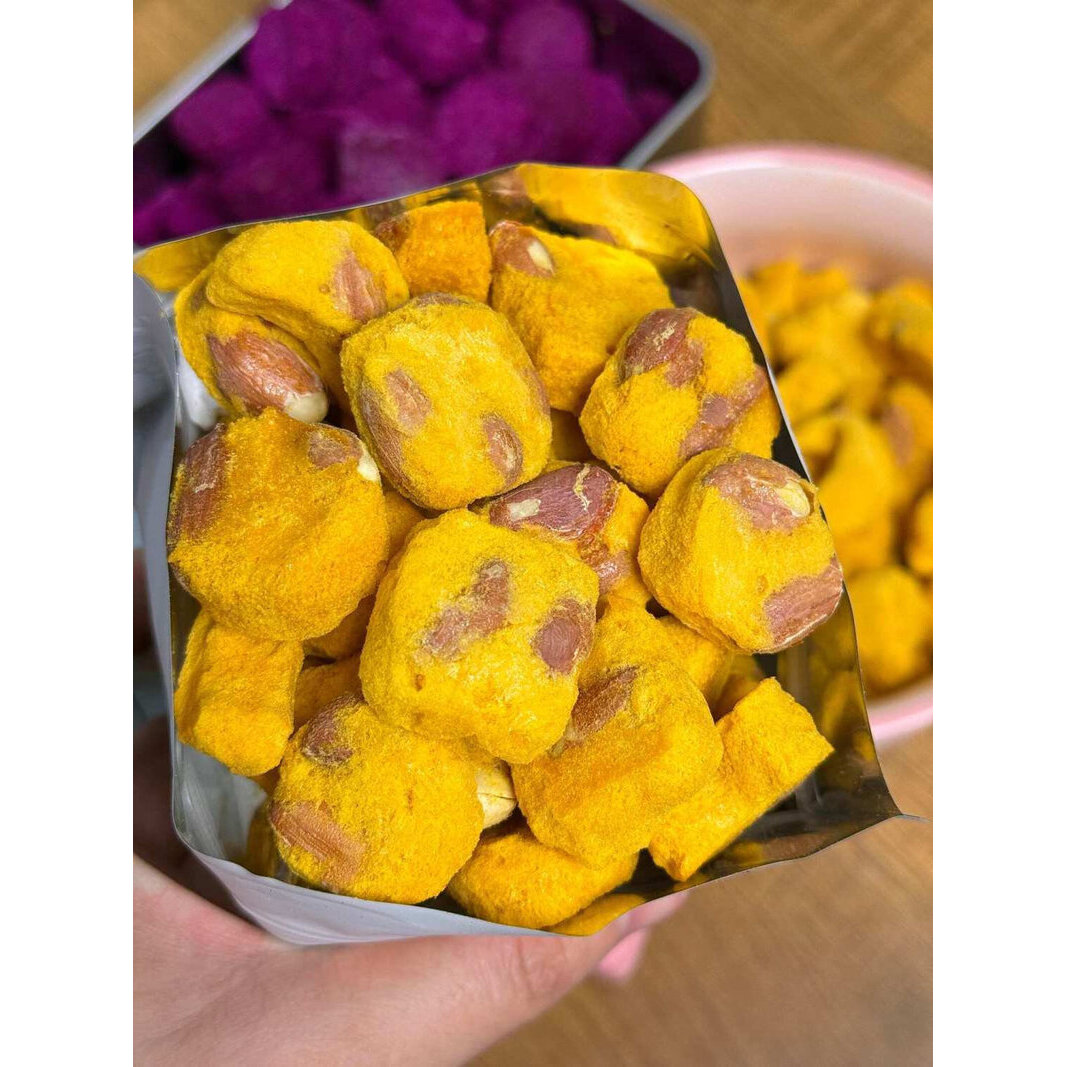 七分乐花生粒芒果冻干海南特产网红爆款休闲办公健康即食零食