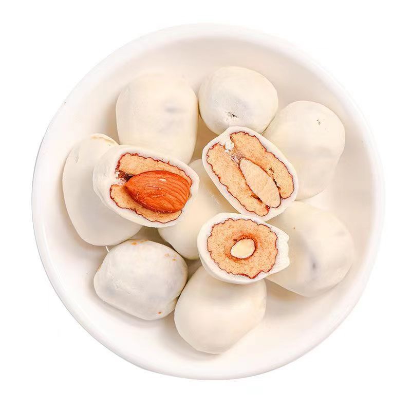 网红奶枣巴旦木夹心小包装独立包装新疆红枣休闲零食杏仁夹心